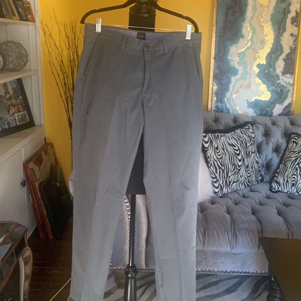 Men's J.Crew Urban Slim Green Chinos 33x32 - Picture 2 of 11